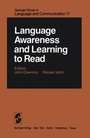 Cover: Language Awareness and Learning to Read - Springer