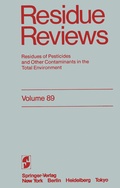 Cover: Residue Reviews - Springer