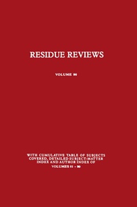 Abbildung von: Residue Reviews - Springer