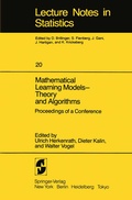 Cover: Mathematical Learning Models - Theory and Algorithms - Springer