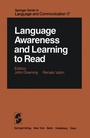 Cover: Language Awareness and Learning to Read - Springer