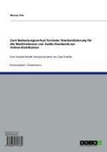 Cover: Zum Bedeutungsverlust formaler Standardisierung f&uuml;r die Marktrelevanz von Audio-Standards zur Online-Distribution - GRIN Verlag
