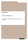 Cover: Der Low Performer - Grin Verlag