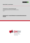Cover: Enterprise 2.0 - Social Software im unternehmensinternen Einsatz - GRIN Verlag