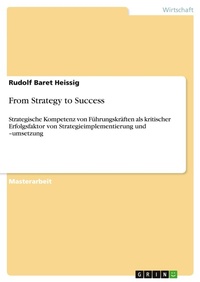 Abbildung von: From Strategy to Success - Grin Verlag