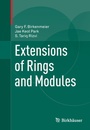 Cover: Extensions of Rings and Modules - Springer