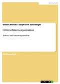 Cover: Unternehmensorganisation - Grin Verlag