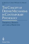 Cover: The Concept of Defense Mechanisms in Contemporary Psychology - Springer