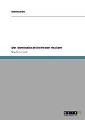 Cover: Der Nominalist Wilhelm von Ockham - Grin Verlag