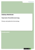 Cover: Operante Konditionierung - GRIN Verlag