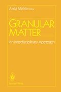 Cover: Granular Matter - Springer