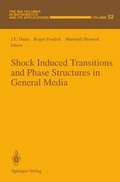 Cover: Shock Induced Transitions and Phase Structures in General Media - Springer