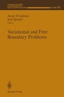 Cover: Variational and Free Boundary Problems - Springer