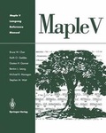 Cover: Maple V Language Reference Manual - Springer