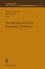 Cover: Variational and Free Boundary Problems - Springer