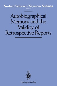 Enlarge image Cover: Autobiographical Memory and the Validity of Retrospective Reports - Springer