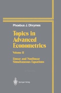 Cover: Topics In Advanced Econometrics - Springer