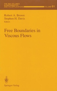 Enlarge image Cover: Free Boundaries in Viscous Flows - Springer
