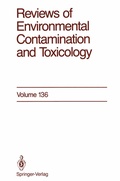 Cover: Reviews of Environmental Contamination and Toxicology - Springer