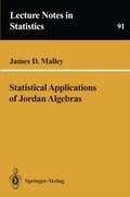Cover: Statistical Applications of Jordan Algebras - Springer
