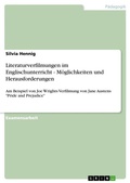 Cover: Literaturverfilmungen im Englischunterricht - Moeglichkeiten und Herausforderungen - Grin Verlag