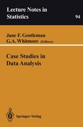 Cover: Case Studies in Data Analysis - Springer
