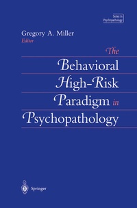 Enlarge image Cover: The Behavioral High-Risk Paradigm in Psychopathology - Springer