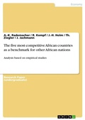 Cover: The five most competitive African countries as a benchmark for other African nations - Grin Verlag