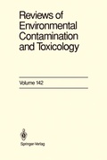 Cover: Reviews of Environmental Contamination and Toxicology - Springer