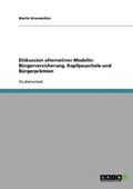 Cover: Diskussion alternativer Modelle - Grin Verlag