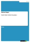 Cover: Liszt's late works for piano - GRIN Verlag