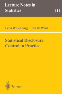 Enlarge image Cover: Statistical Disclosure Control in Practice - Springer