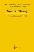 Cover: Number Theory - Springer