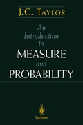 Cover: An Introduction to Measure and Probability - Springer