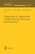 Cover: Mathematical Approaches to Biomolecular Structure and Dynamics - Springer