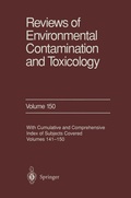 Cover: Reviews of Environmental Contamination and Toxicology - Springer