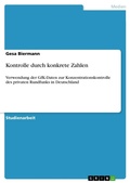 Cover: Kontrolle durch konkrete Zahlen - Grin Verlag