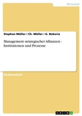 Cover: Management strategischer Allianzen - Institutionen und Prozesse - Grin Verlag