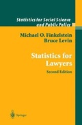 Cover: Statistics for Lawyers - Springer