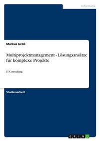 Abbildung von: Multiprojektmanagement - Loesungsansaetze fuer komplexe Projekte - Grin Verlag