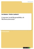 Cover: Corporate Social Responsibility als Wettbewerbsvorteil - GRIN Verlag