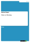 Cover: Music as Meaning - GRIN Verlag