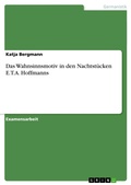 Cover: Das Wahnsinnsmotiv in den Nachtstuecken E.T.A. Hoffmanns - Grin Verlag