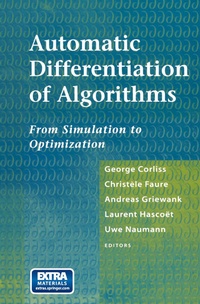 Enlarge image Cover: Automatic Differentiation of Algorithms - Springer