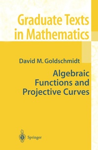 Abbildung von: Algebraic Functions and Projective Curves - Springer