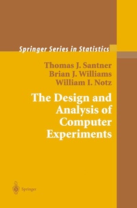 Enlarge image Cover: The Design and Analysis of Computer Experiments - Springer