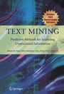 Cover: Text Mining - Springer