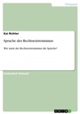 Cover: Sprache des Rechtsextremismus - Grin Verlag