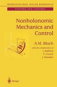 Enlarge image Cover: Nonholonomic Mechanics and Control - Springer