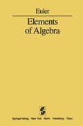 Cover: Elements of Algebra - Springer